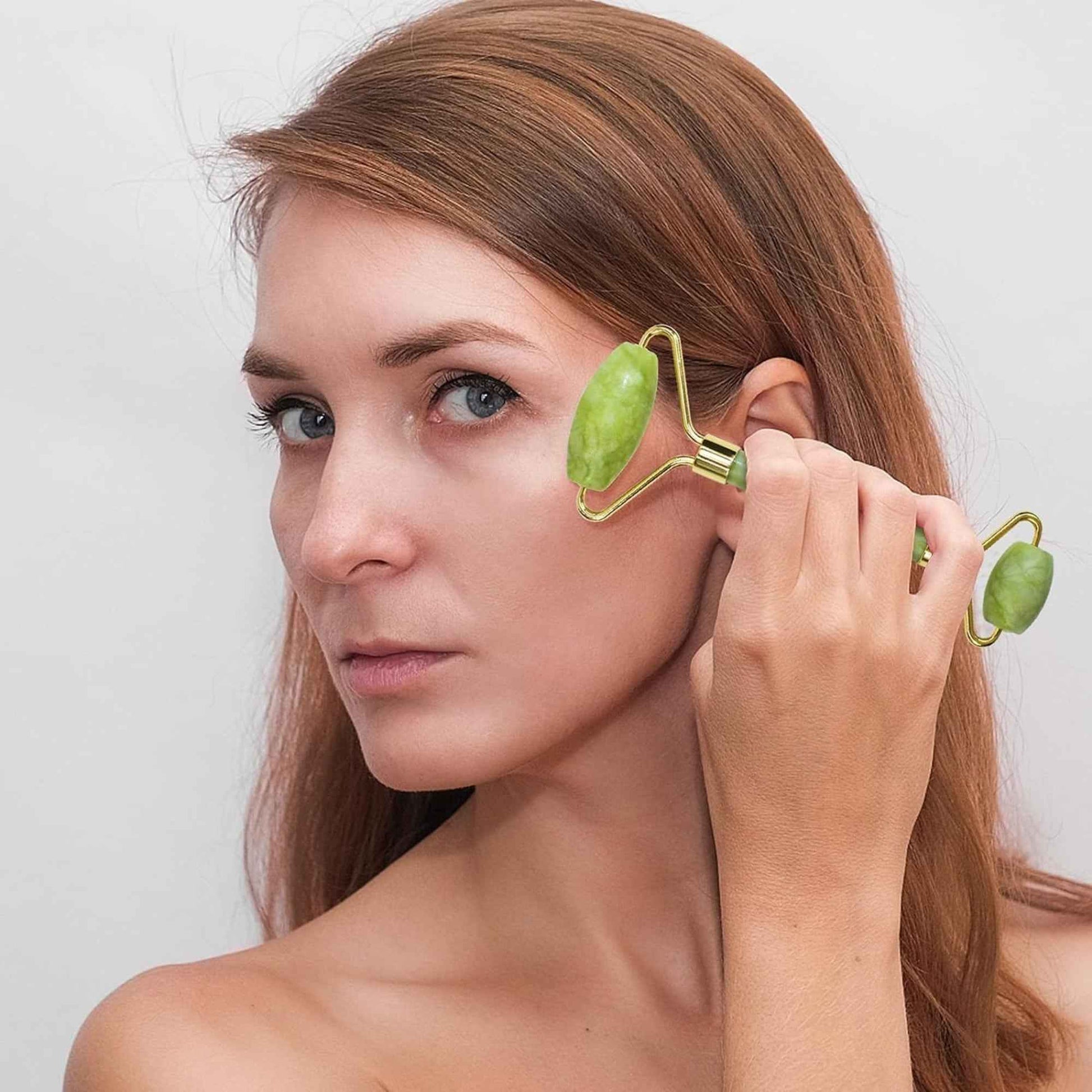 Jade Roller Facial Massager — De-Puffing Care | Skincare in Pakistan COD