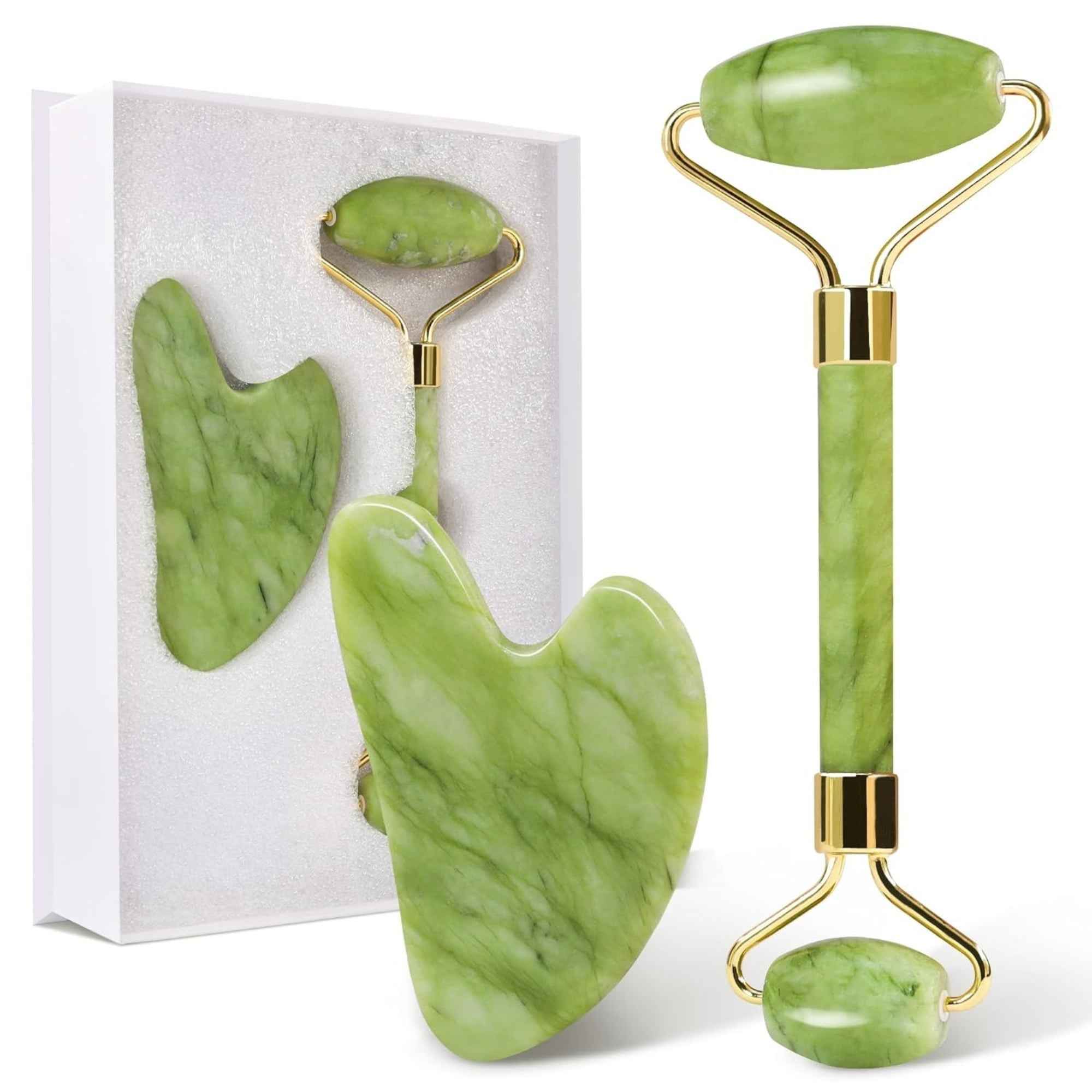 Jade Roller Facial Massager — De-Puffing Care | Skincare in Pakistan COD