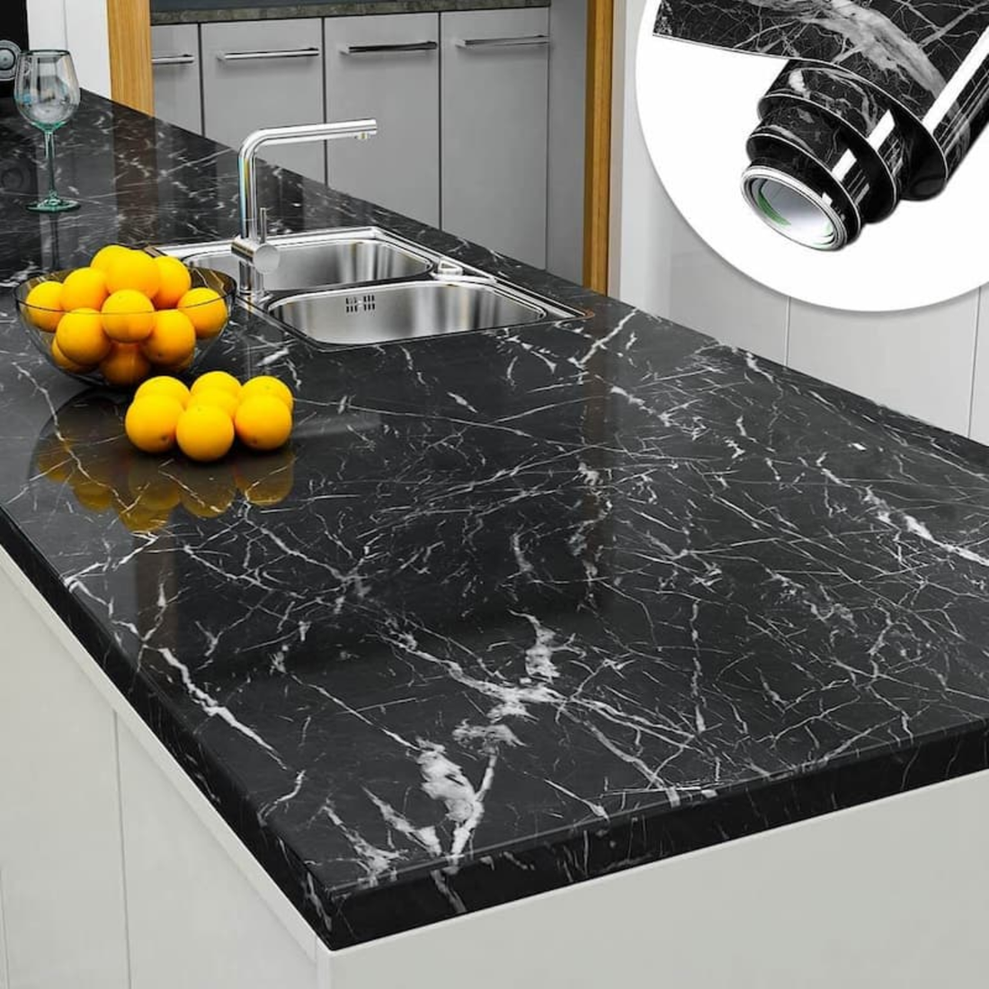 Self Adhesive Marble Sheet Pakistan | Kitchen Wall Sticker COD